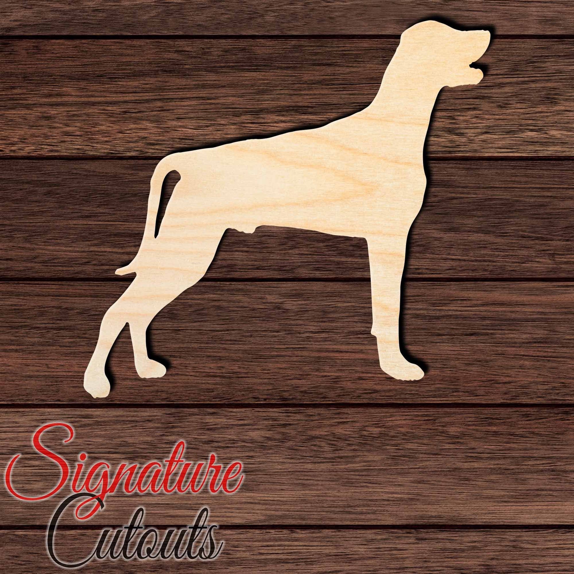 Labmaraner Shape Cutout in Wood, Acrylic or Acrylic Mirror - Signature Cutouts