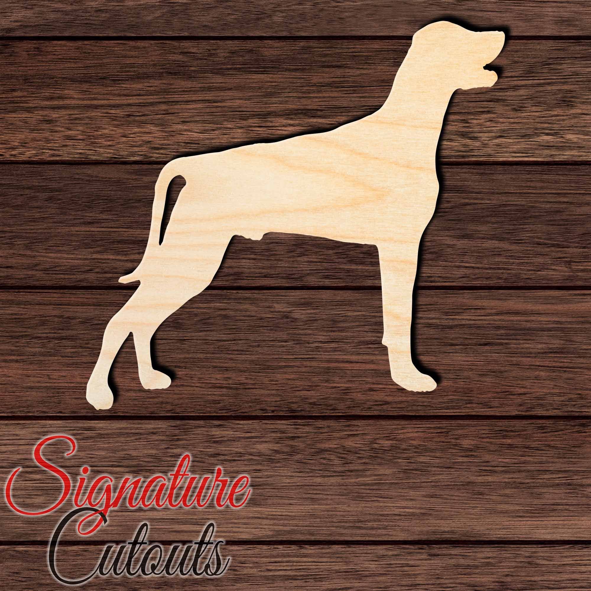 Labmaraner Shape Cutout in Wood, Acrylic or Acrylic Mirror - Signature Cutouts