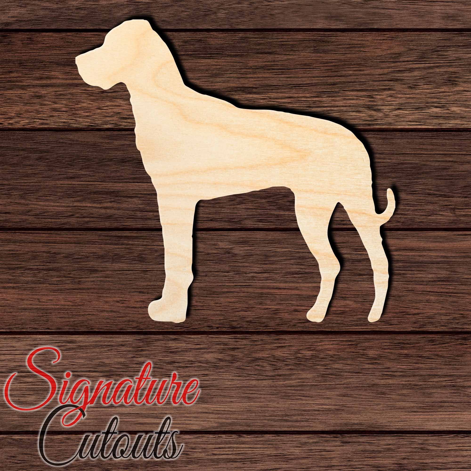Labradane Shape Cutout in Wood, Acrylic or Acrylic Mirror - Signature Cutouts