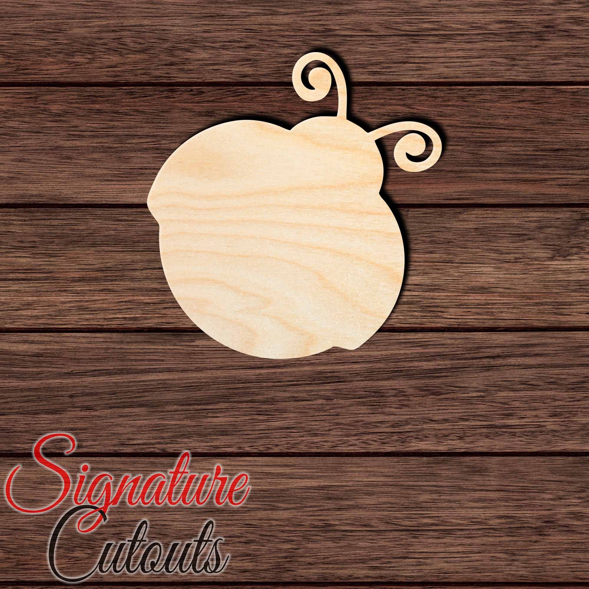 Ladybug 002 Shape Cutout in Wood, Acrylic or Acrylic Mirror - Signature Cutouts