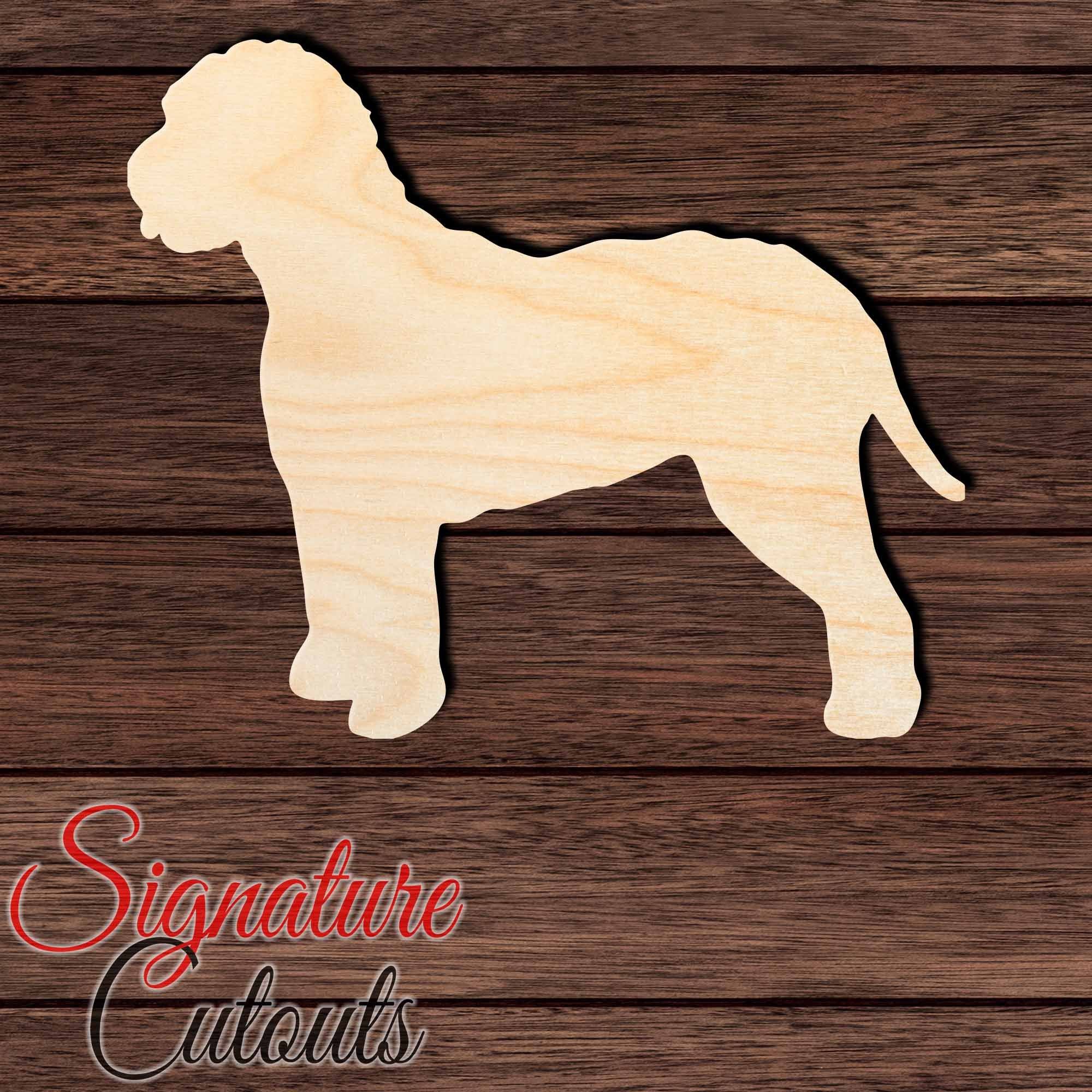 Lagotto Romagnolo Shape Cutout in Wood, Acrylic or Acrylic Mirror - Signature Cutouts