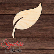 Leaf 002 Shape Cutout in Wood, Acrylic or Acrylic Mirror - Signature Cutouts