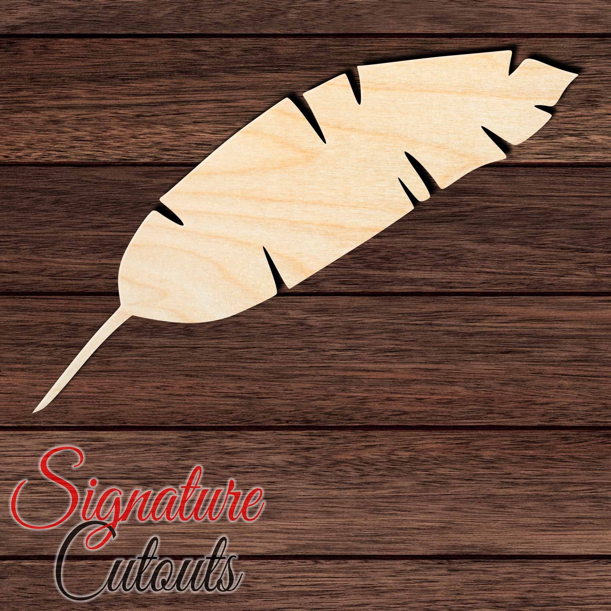 Leaf 003 Shape Cutout in Wood, Acrylic or Acrylic Mirror - Signature Cutouts