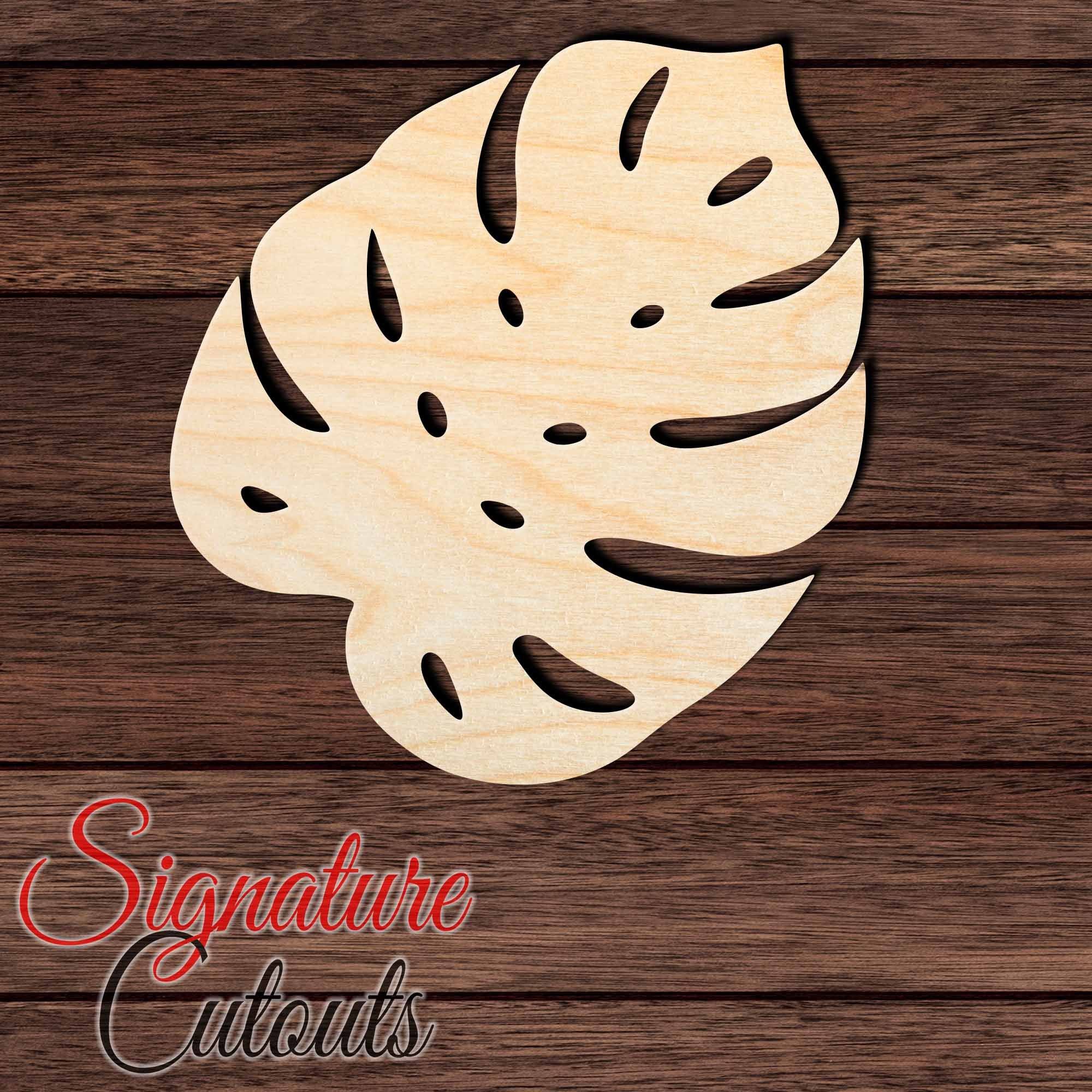 Leaf 005 Shape Cutout in Wood, Acrylic or Acrylic Mirror - Signature Cutouts