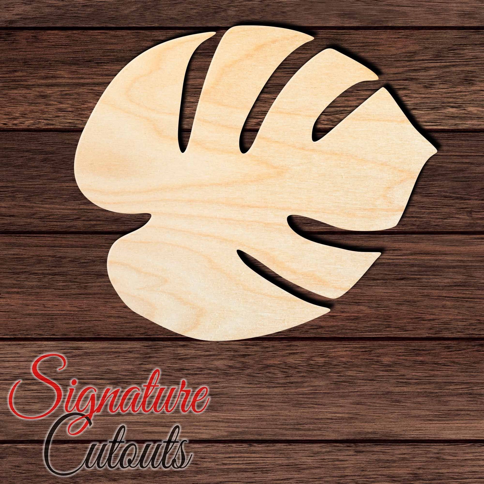 Leaf 006 Shape Cutout in Wood, Acrylic or Acrylic Mirror - Signature Cutouts