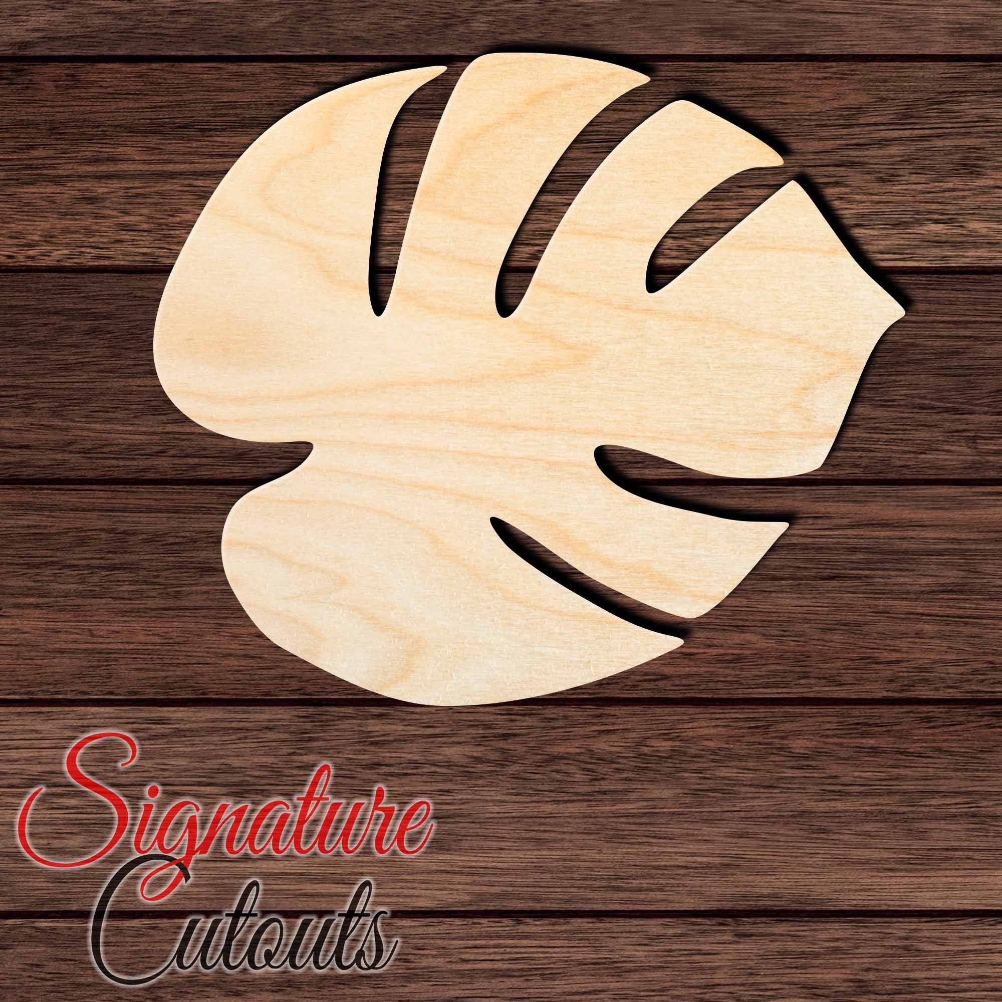 Leaf 006 Shape Cutout in Wood, Acrylic or Acrylic Mirror - Signature Cutouts