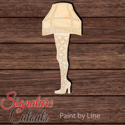 Leg Lamp (A Christmas Story) Shape Cutout - Paint by Line - Signature Cutouts