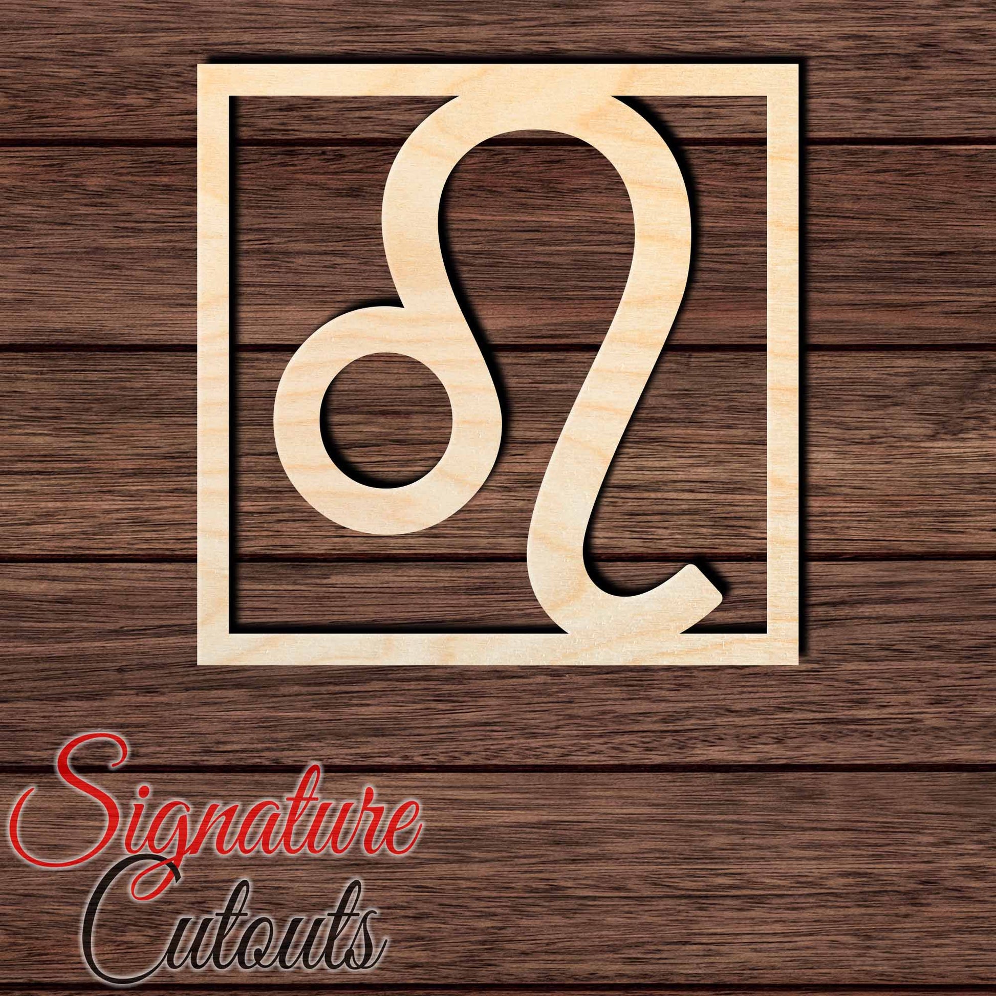 Leo 002 Shape Cutout in Wood, Acrylic or Acrylic Mirror - Signature Cutouts