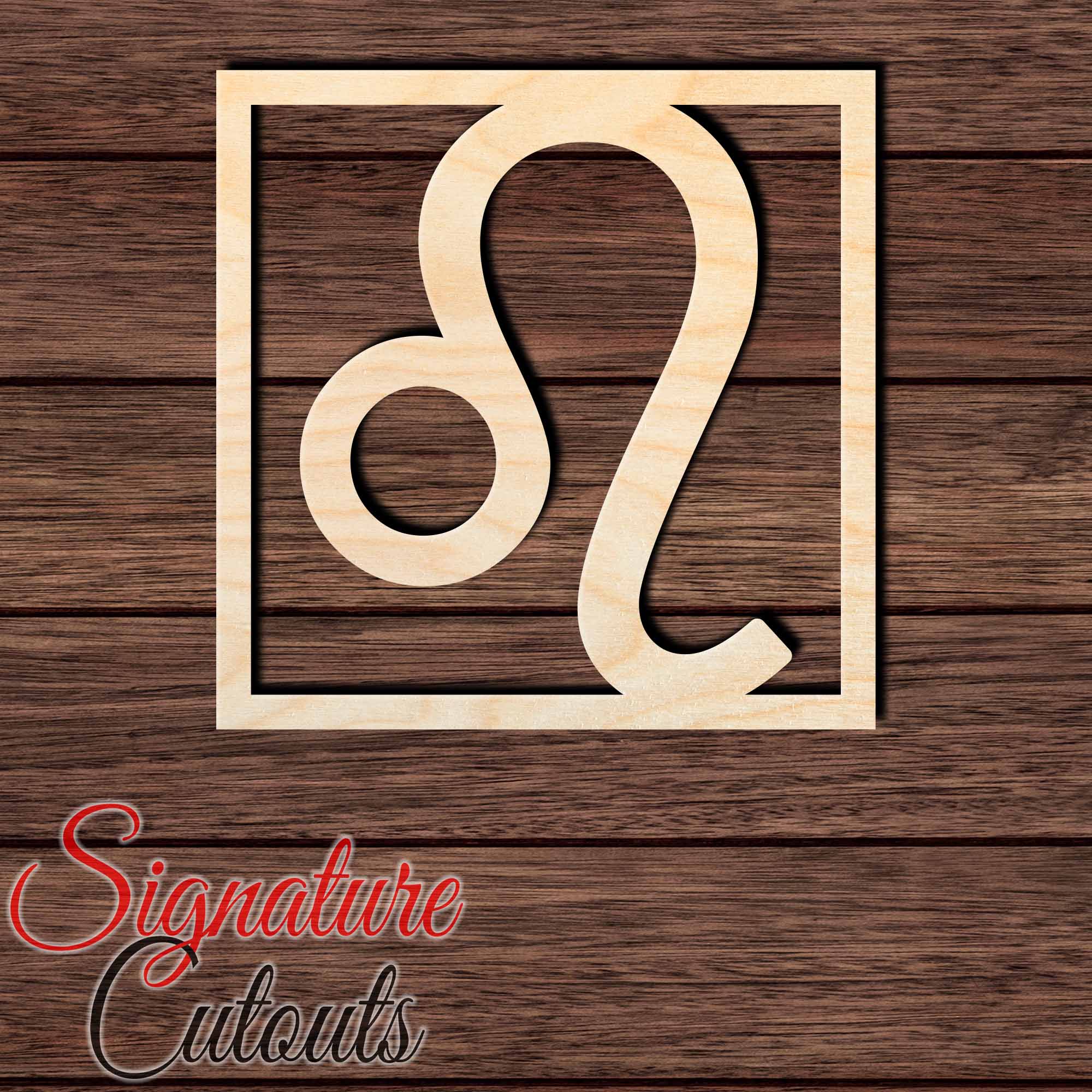 Leo 002 Shape Cutout in Wood, Acrylic or Acrylic Mirror - Signature Cutouts