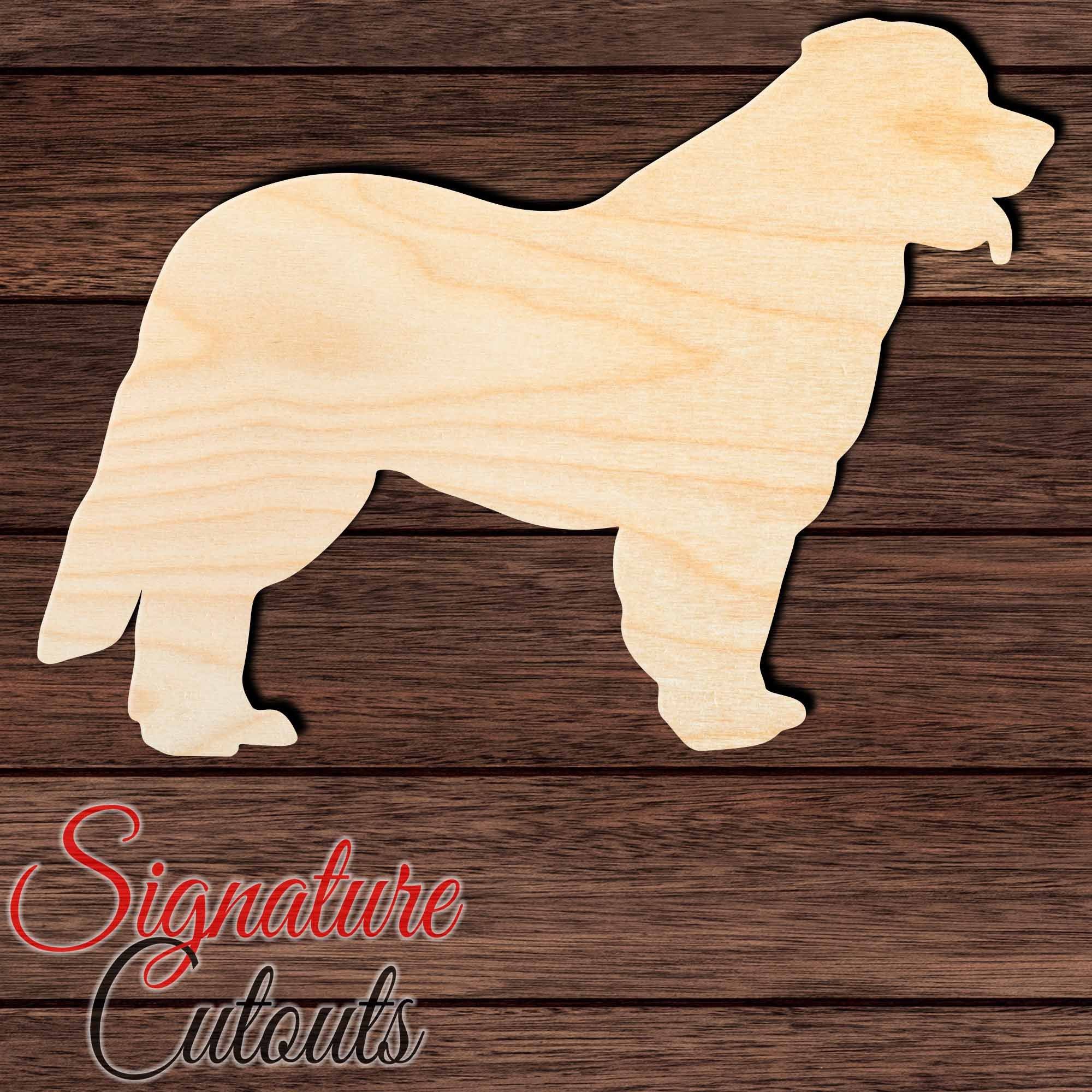 Leonberger Shape Cutout in Wood, Acrylic or Acrylic Mirror - Signature Cutouts