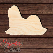 Lhasa Apso Shape Cutout in Wood, Acrylic or Acrylic Mirror - Signature Cutouts