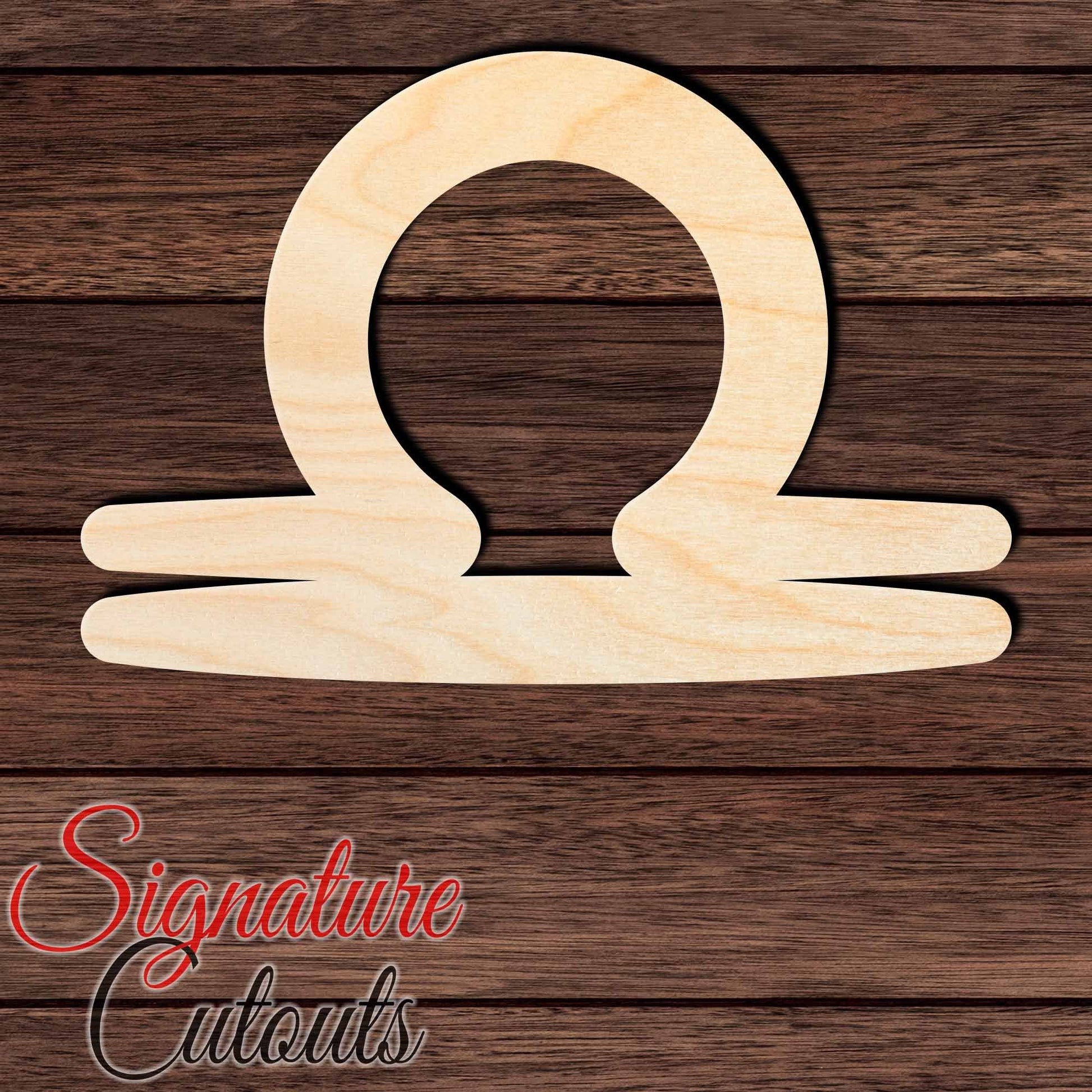 Libra Shape Cutout in Wood, Acrylic or Acrylic Mirror - Signature Cutouts