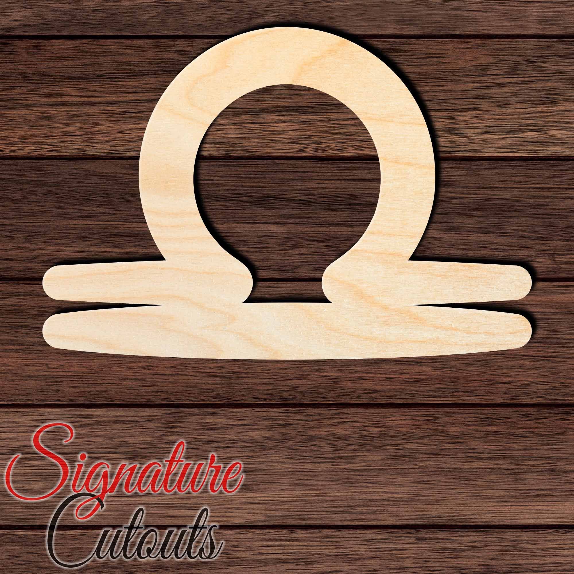 Libra Shape Cutout in Wood, Acrylic or Acrylic Mirror - Signature Cutouts