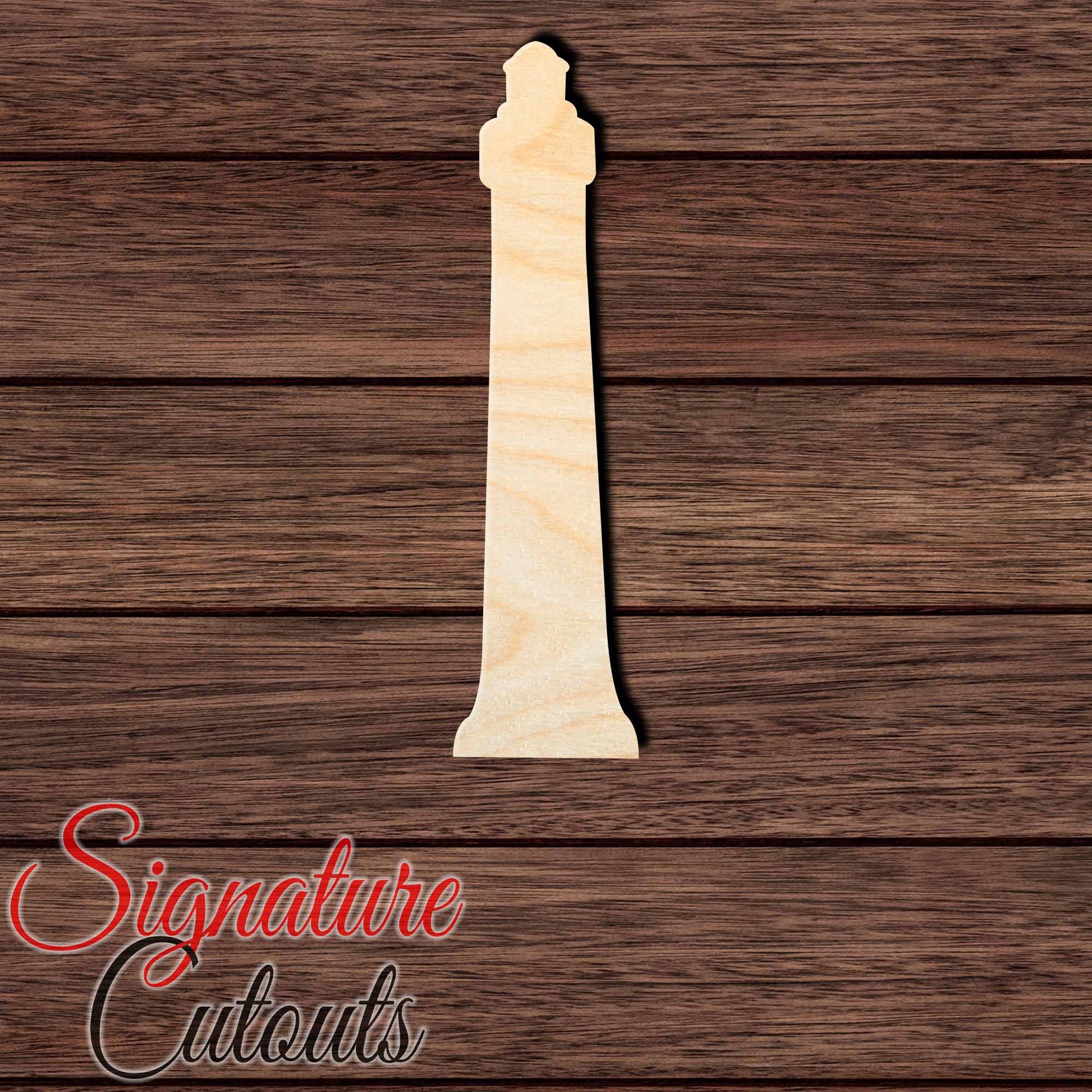 Lighthouse 002 Shape Cutout in Wood, Acrylic or Acrylic Mirror - Signature Cutouts