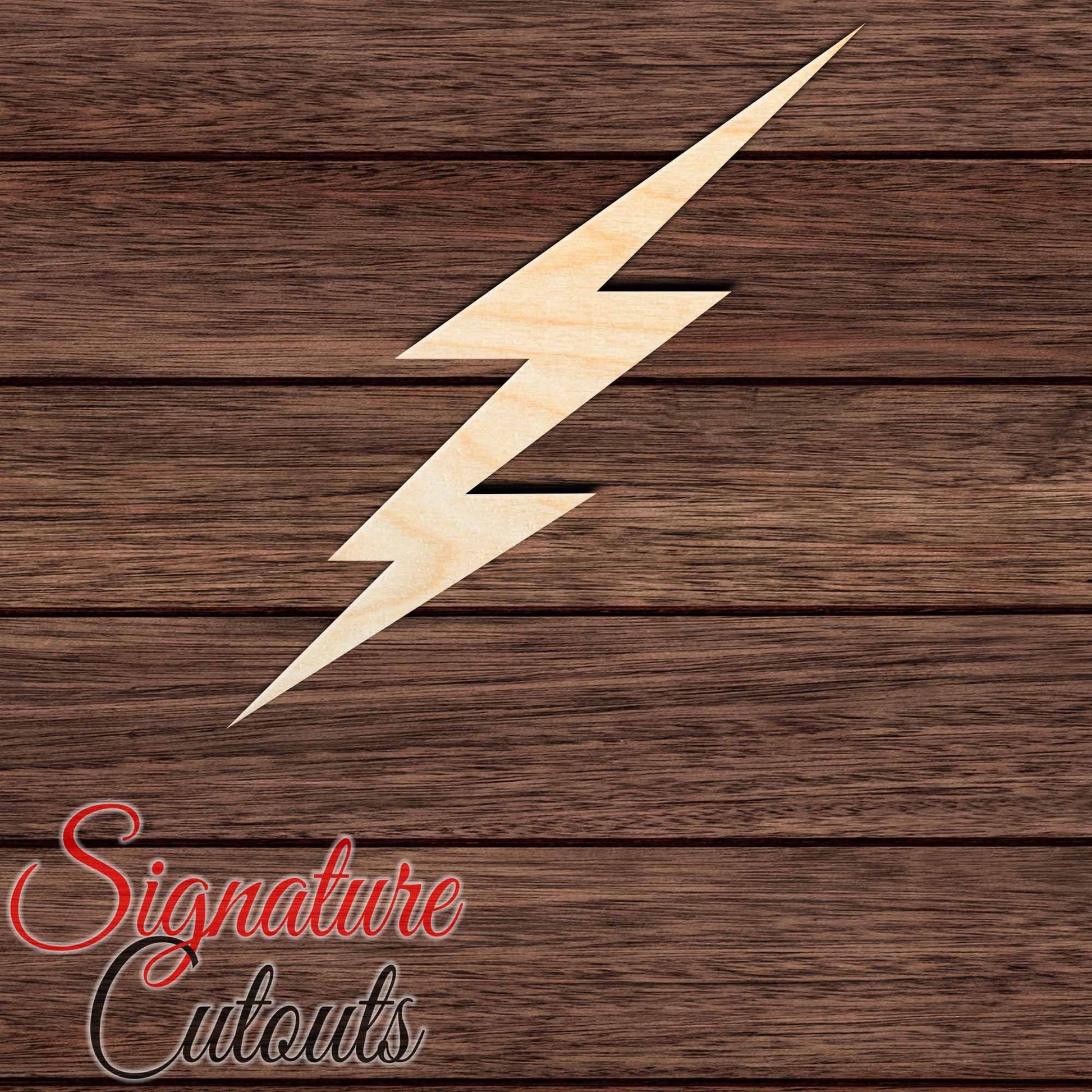 Lightning Bolt 011 Shape Cutout - Signature Cutouts
