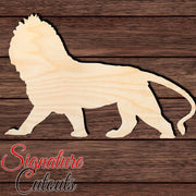 Lion 001 Shape Cutout in Wood, Acrylic or Acrylic Mirror - Signature Cutouts