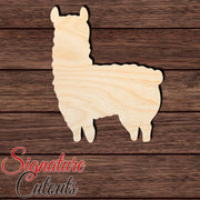 Llama 004 Shape Cutout in Wood, Acrylic or Acrylic Mirror - Signature Cutouts