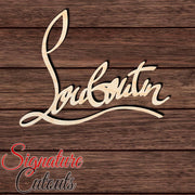 LouBoutin 001 Shape Cutout in Wood, Acrylic or Acrylic Mirror - Signature Cutouts