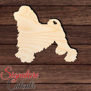 Lowchen Shape Cutout in Wood, Acrylic or Acrylic Mirror - Signature Cutouts