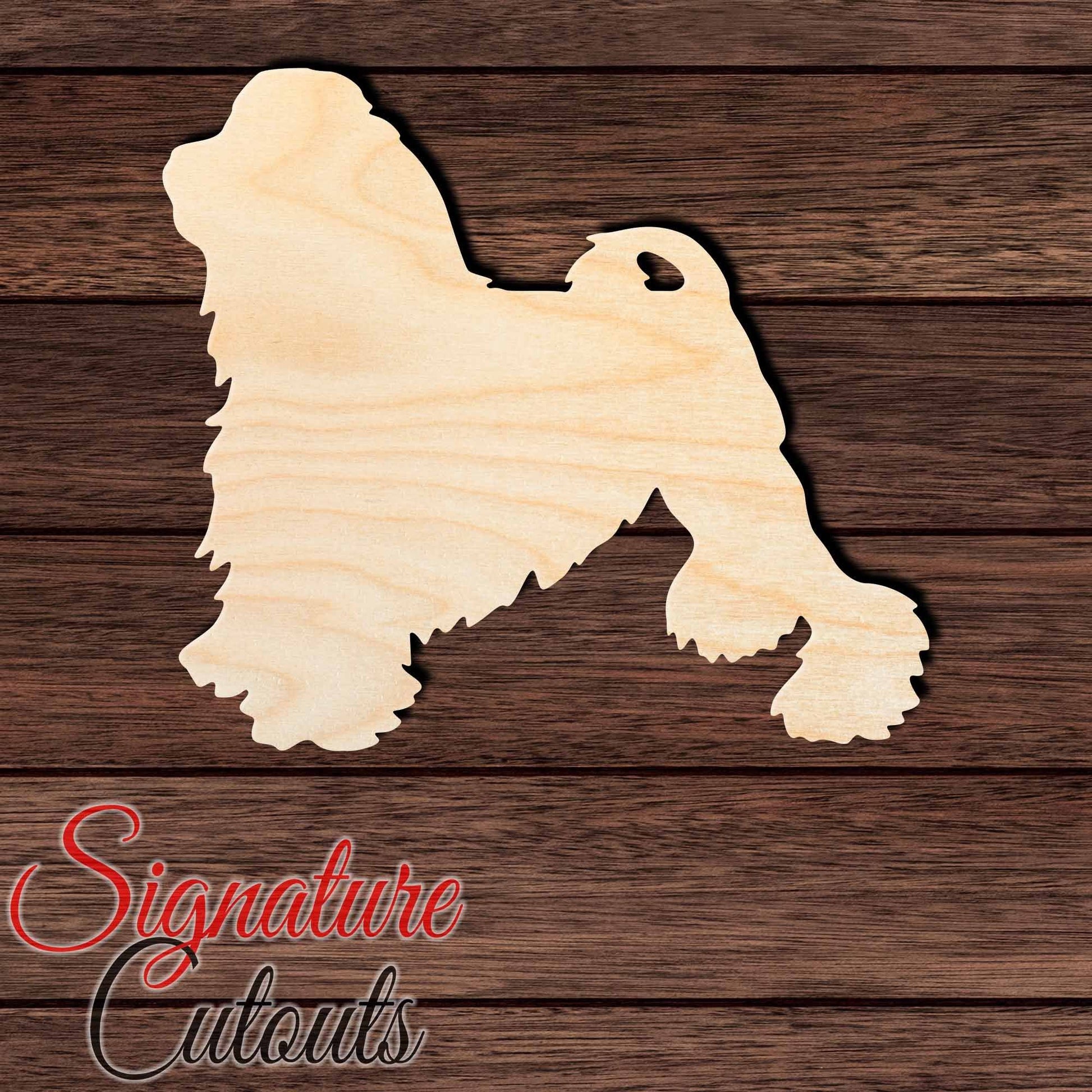 Lowchen Shape Cutout in Wood, Acrylic or Acrylic Mirror - Signature Cutouts