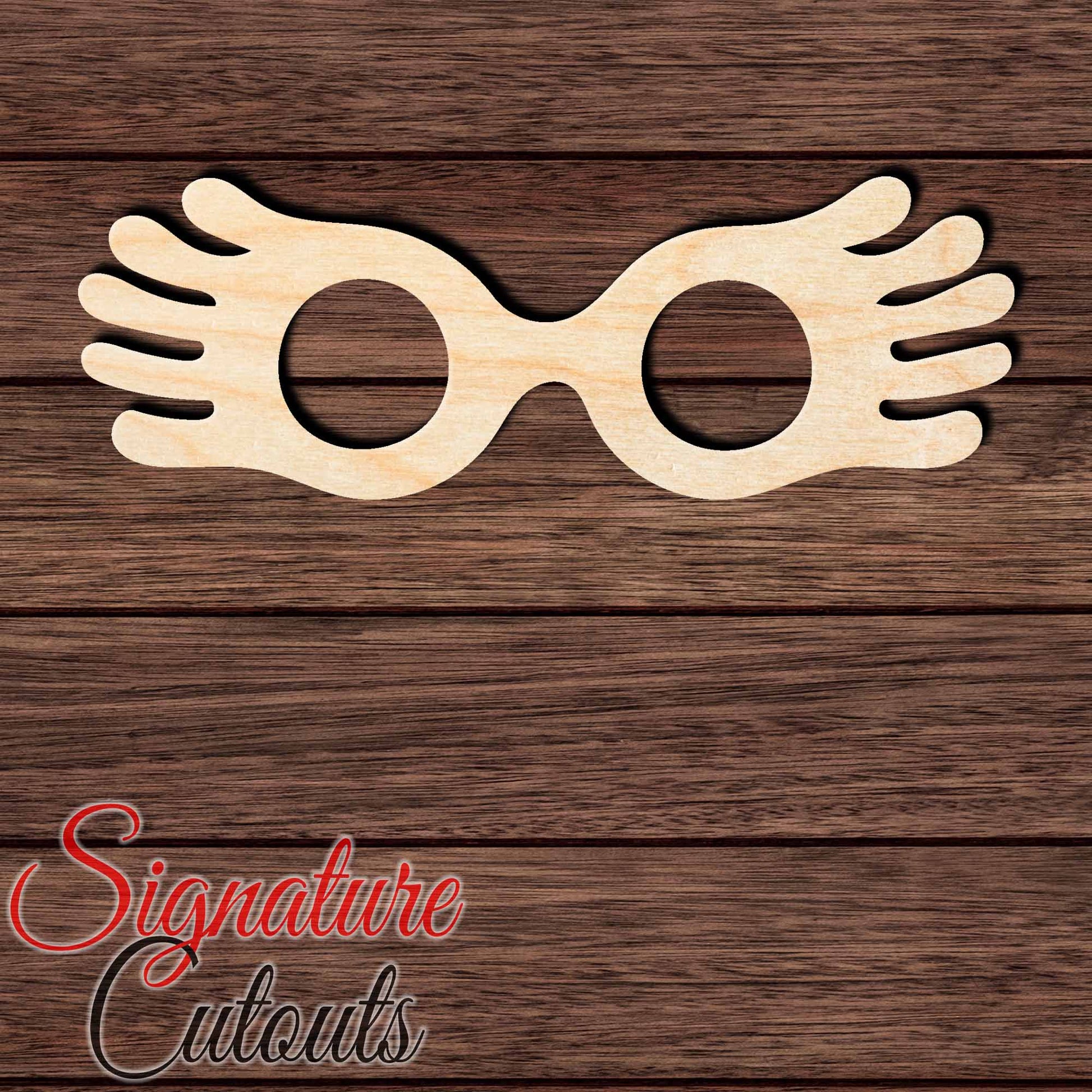 Luna Lovegood Glasses 001 - Shape Cutout in Wood, Acrylic or Acrylic Mirror - Signature Cutouts