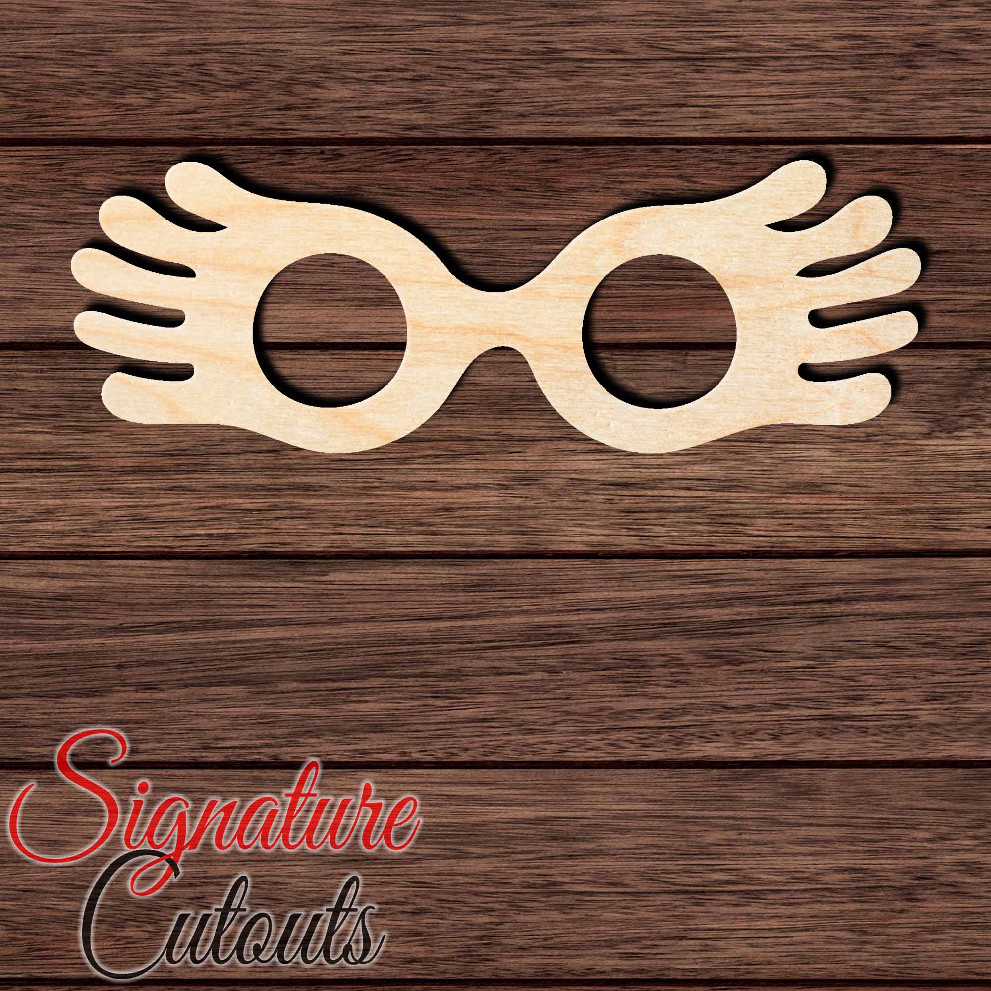 Luna Lovegood Glasses 001 - Shape Cutout in Wood, Acrylic or Acrylic Mirror - Signature Cutouts