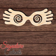 Luna Lovegood Glasses 002 - Shape Cutout in Wood, Acrylic or Acrylic Mirror - Signature Cutouts