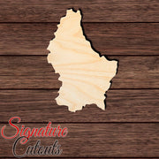 Luxembourg Shape Cutout in Wood, Acrylic or Acrylic Mirror - Signature Cutouts