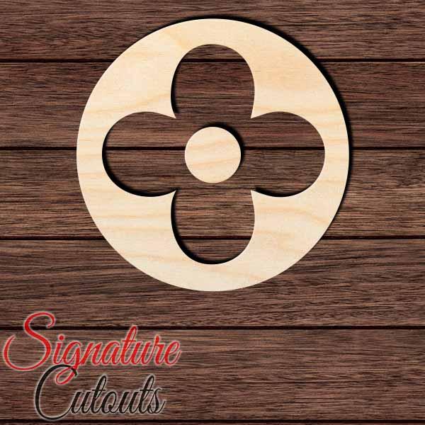 LV Designer Logo 002 Shape Cutout in Wood, Acrylic or Acrylic Mirror - Signature Cutouts