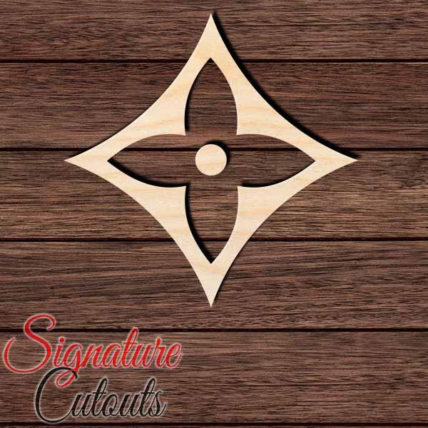 LV Designer Logo 003 Shape Cutout in Wood, Acrylic or Acrylic Mirror - Signature Cutouts