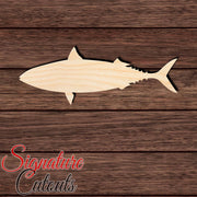 Mackerel Fish en Shape Cutout in Wood, Acrylic or Acrylic Mirror - Signature Cutouts