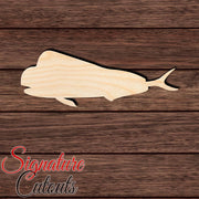 Mahi Mahi Shape Cutout in Wood, Acrylic or Acrylic Mirror - Signature Cutouts