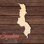 Malawi Shape Cutout in Wood, Acrylic or Acrylic Mirror - Signature Cutouts