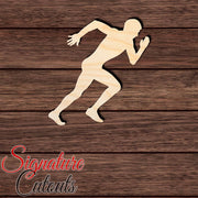 Male Runner 001 Shape Cutout in Wood, Acrylic or Acrylic Mirror - Signature Cutouts