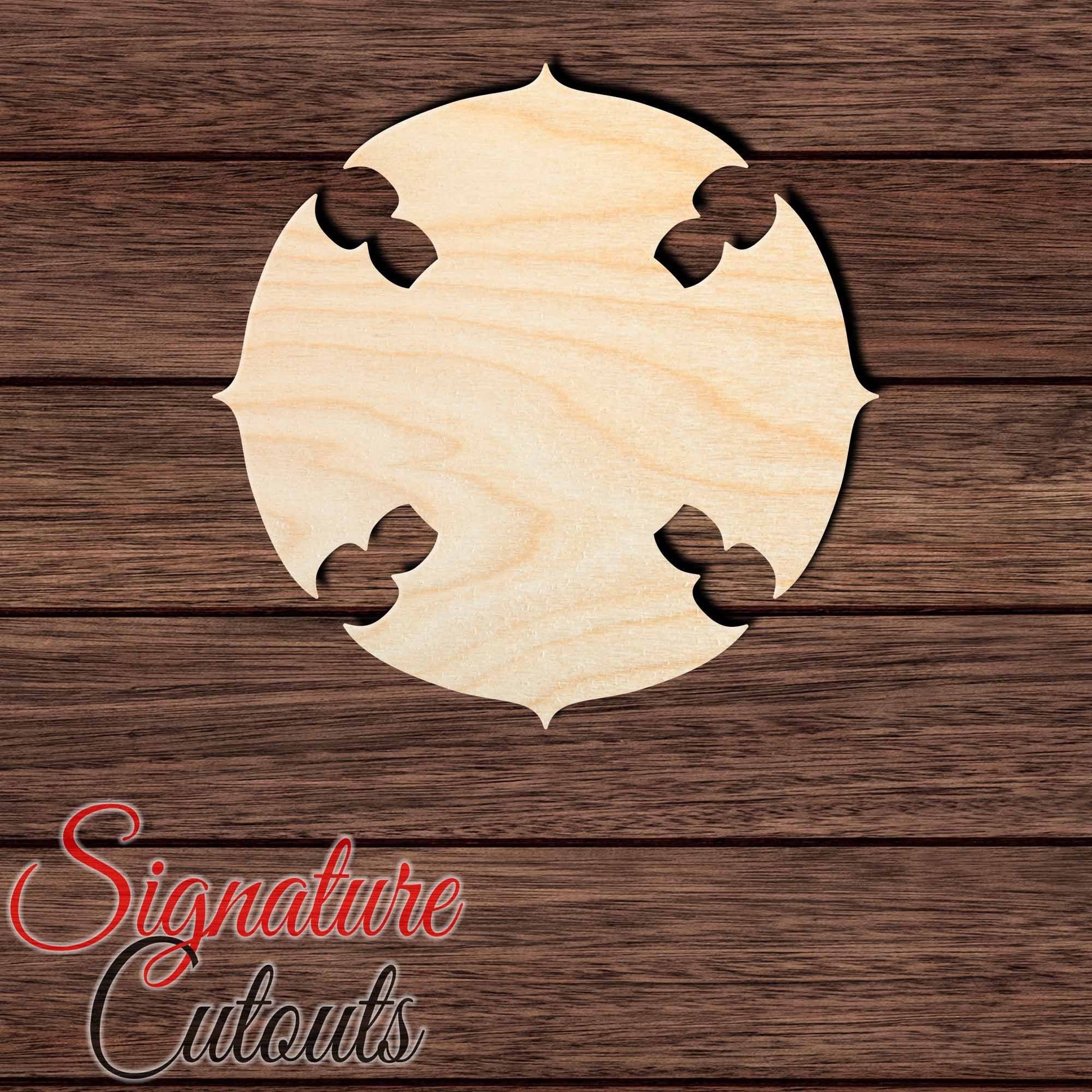 Maltese Cross 001 Shape Cutout in Wood, Acrylic or Acrylic Mirror - Signature Cutouts