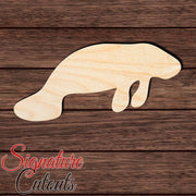 Manatee 001 Shape Cutout in Wood, Acrylic or Acrylic Mirror - Signature Cutouts