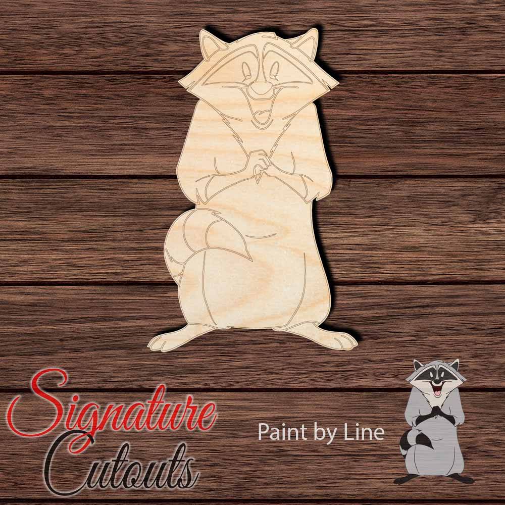 Meeko 001 Shape Cutout - Paint by Line - Signature Cutouts