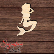 Mermaid 008 Shape Cutout in Wood, Acrylic or Acrylic Mirror - Signature Cutouts