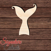 Mermaid Tail 003 Shape Cutout in Wood, Acrylic or Acrylic Mirror - Signature Cutouts