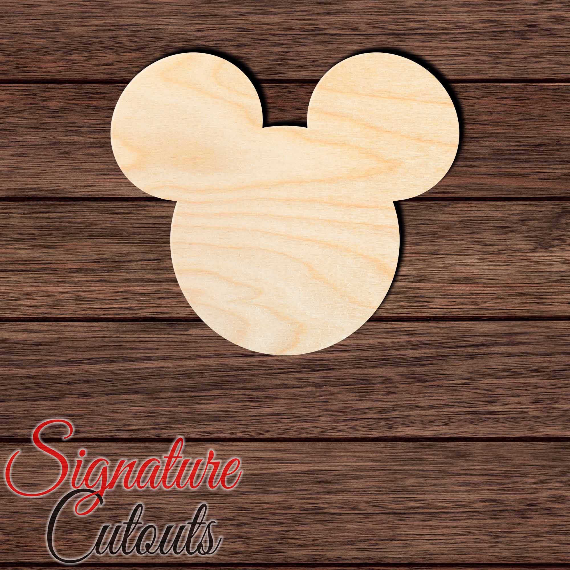 Mickey Mouse Head 001 Shape Cutout