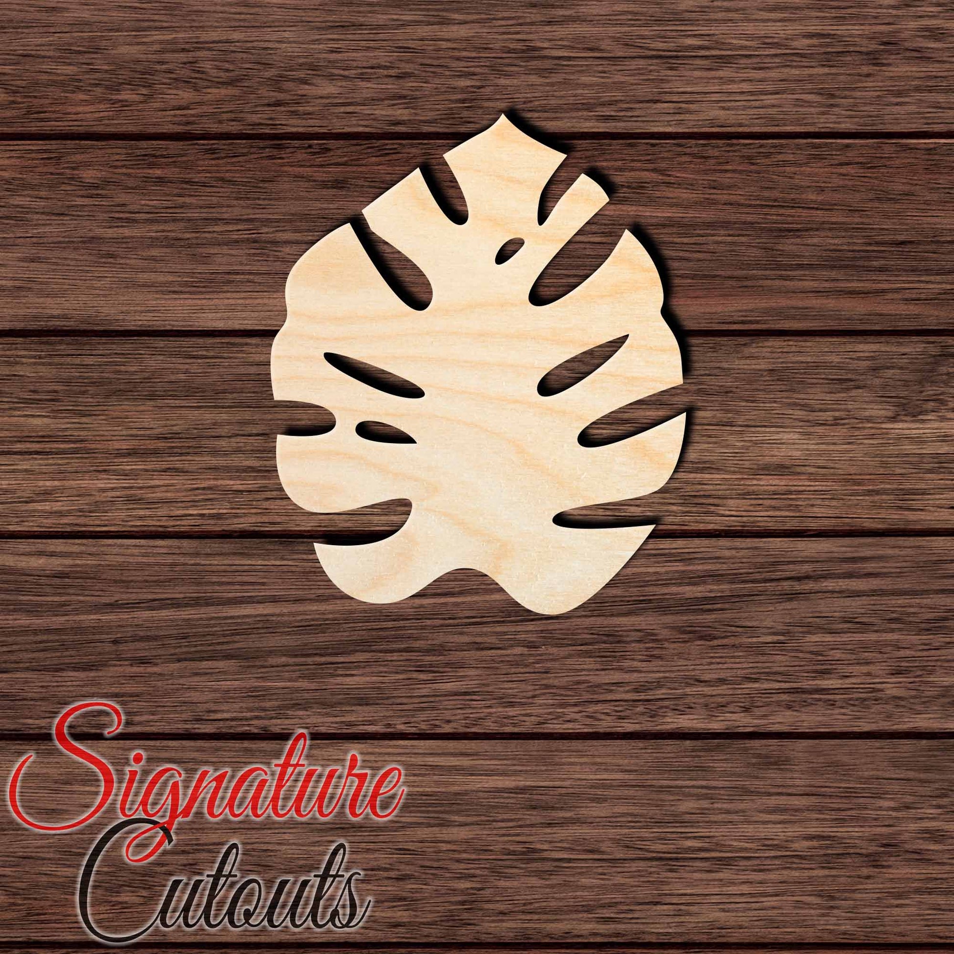 Monstera Leaf 001 Shape Cutout in Wood, Acrylic or Acrylic Mirror - Signature Cutouts