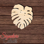 Monstera Leaf 003 Shape Cutout in Wood, Acrylic or Acrylic Mirror - Signature Cutouts