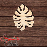 Monstera Leaf 008 Shape Cutout in Wood, Acrylic or Acrylic Mirror - Signature Cutouts