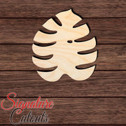 Monstera Leaf 015 Shape Cutout in Wood, Acrylic or Acrylic Mirror - Signature Cutouts