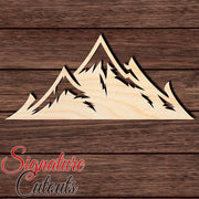 Mountain 015 Shape Cutout in Wood, Acrylic or Acrylic Mirror - Signature Cutouts