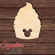 Mouse Pineapple Whip 001 Shape Cutout in Wood, Acrylic or Acrylic Mirror Craft Shapes & Bases Signature Cutouts 