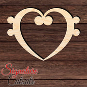 Music Note 004 Shape Cutout in Wood, Acrylic or Acrylic Mirror - Signature Cutouts