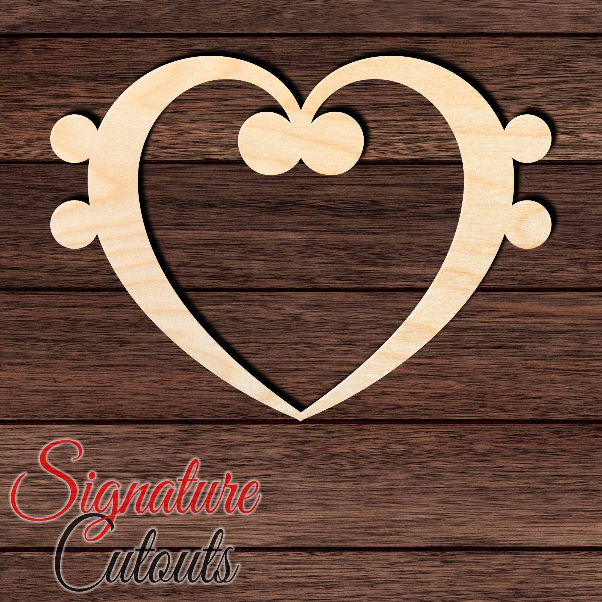 Music Note 004 Shape Cutout in Wood, Acrylic or Acrylic Mirror - Signature Cutouts