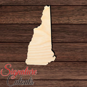 New Hampshire State Shape Cutout in Wood, Acrylic or Acrylic Mirror - Signature Cutouts