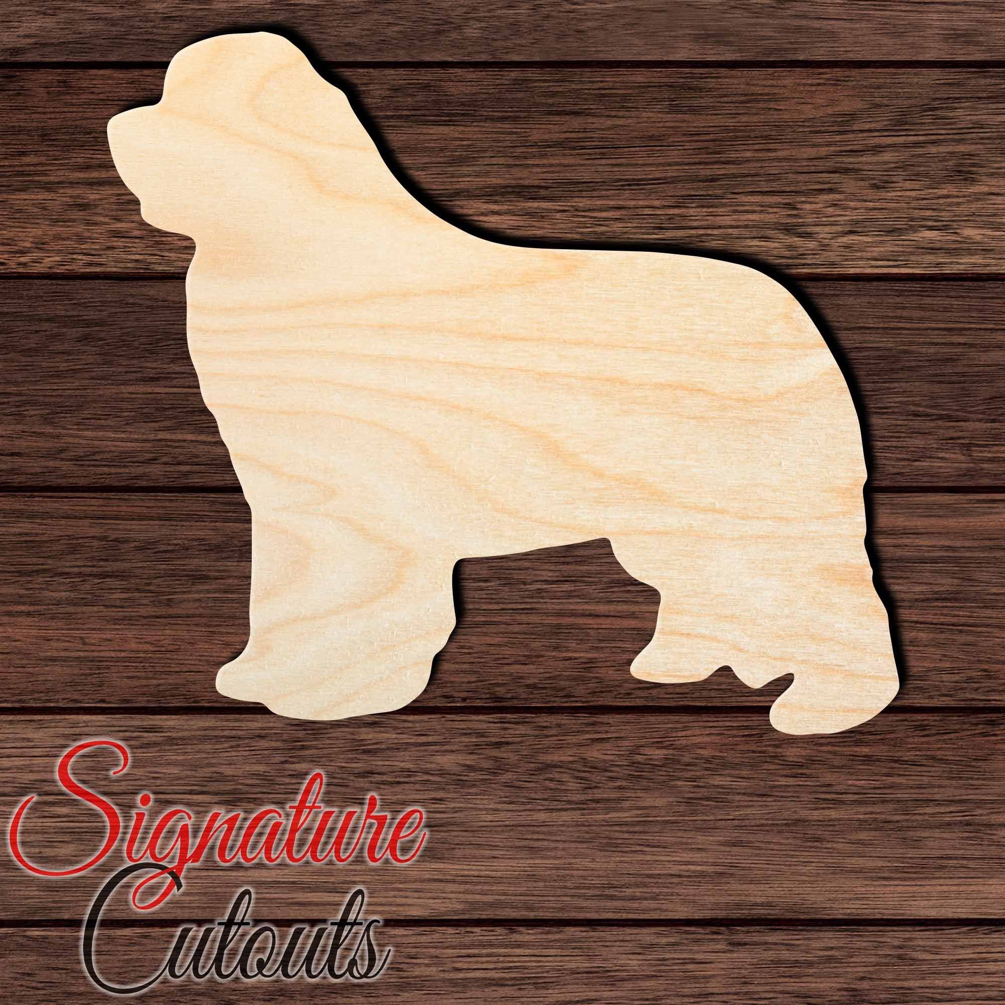 Newfoundland Shape Cutout in Wood, Acrylic or Acrylic Mirror - Signature Cutouts